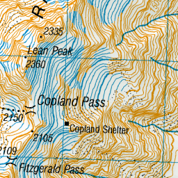 Mount Beatrice Canterbury NZ Topo Map