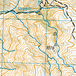 Staircase Stream, Canterbury - NZ Topo Map