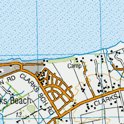 Clarks Beach, Auckland - NZ Topo Map